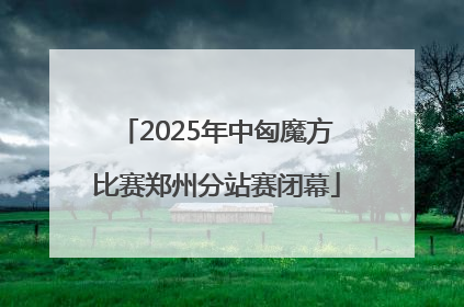 2025年中匈魔方比赛郑州分站赛闭幕
